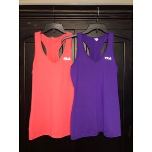 {SOLD!} Set of Two Athletic Racerback Tank Tops